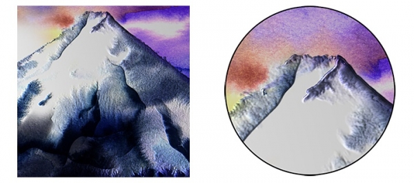 カシオアートの作品例「富士」今回発売するものではありません