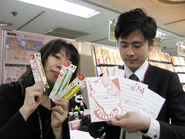 話題の新商品！！アニマル柄「ココイロ」、キュートなネコデザインetc「越前和紙レターセット」呉竹