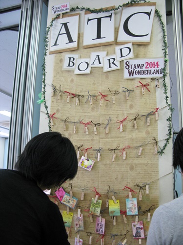 ATC（トレーディングカードサイズで作ったスタンプ）交換ボード