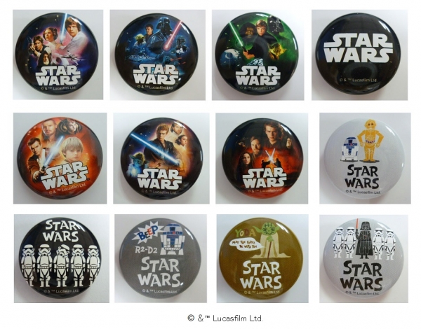 「スター・ウォーズ」商品を 2,000 円（税抜）以上お買い上げのお客様に缶バッジとショッパーをプレゼント
