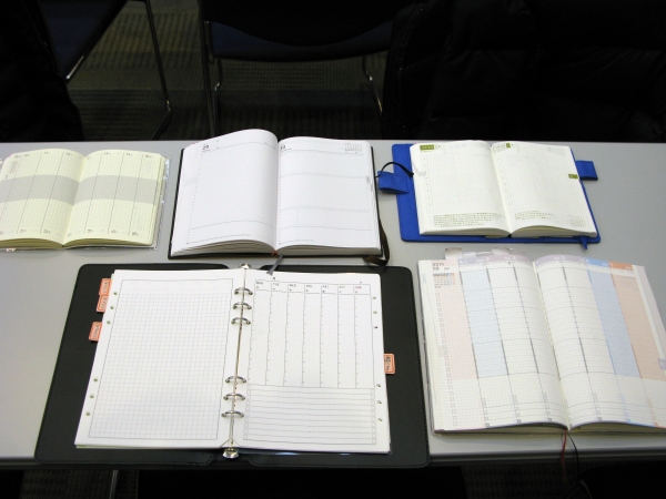 「第二回・手帳100 冊！書き比べ総選挙!!」 手帳別ランキング　1位～5位受賞手帳