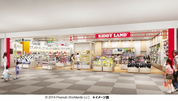 キデイランド スヌーピータウンミニ武蔵小杉店　　イメージ図