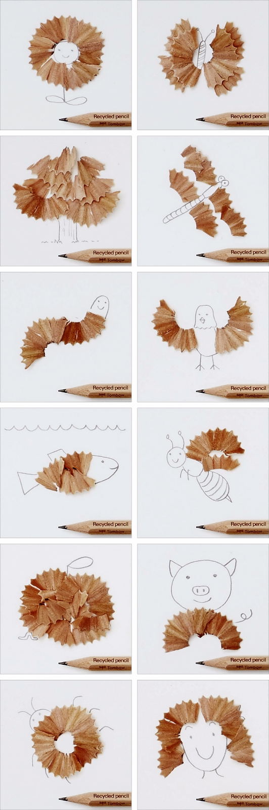 ●小型広告賞● タイトル＝「Recycled Pencil」 制作者＝脇田紘之さん