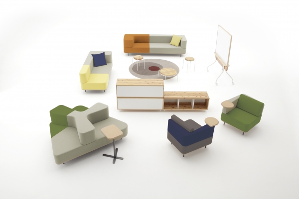 新製品　落ち着いた雰囲気のラウンジでソロワークをつくるソファ「ＴＲＩＶＩＯ（トリヴィオ）」