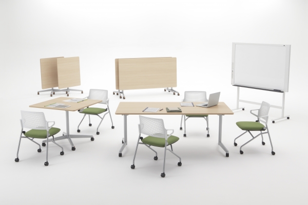 新製品　ワークショップや社員研修に最適なフラップテーブル「ＦＴ－1600」