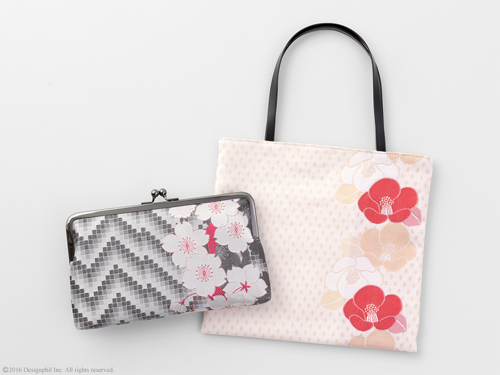 京都の織物であつらえた、「クラッチバッグ」「手提げ」