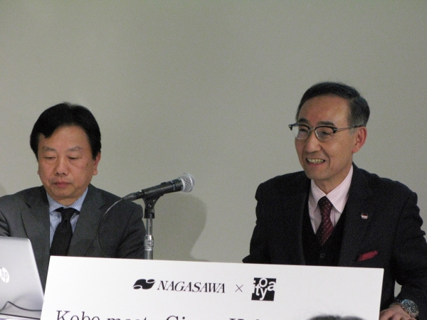 左）銀座・伊東屋 神林氏  ナガサワ文具センター竹内氏