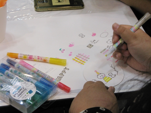 「mizutamaさんのイラストレッスン」コースターカード作り　Ｇ－Ｔoo