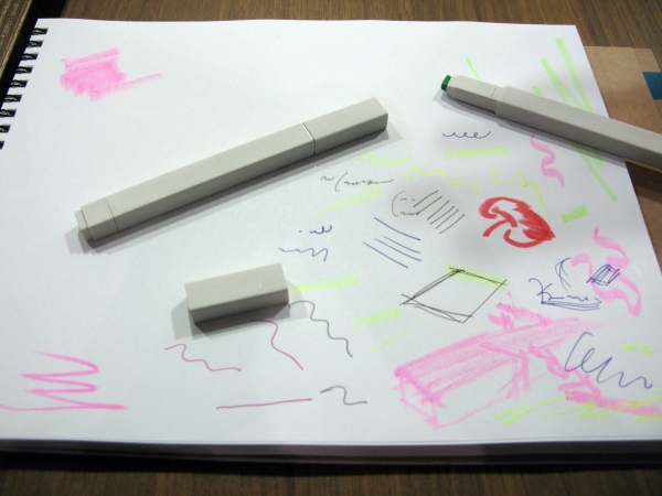 透明感のある、なめらかな描き心地の固形「グラフィックマーカー」と「ダブルクロッキー」コクヨＡｒｔｓ＆Ｃｒａｆｔｓ