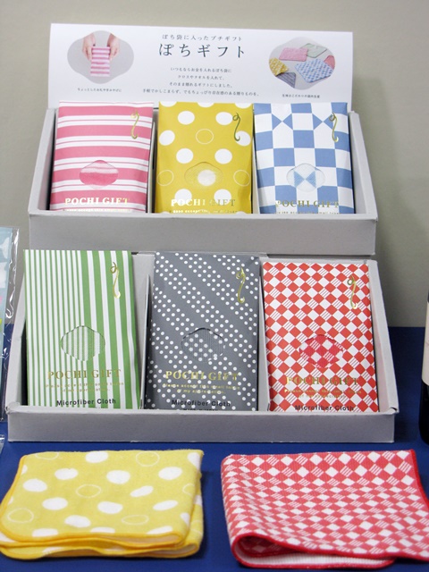 気軽に贈れるギフトとして注目の「ぽちギフト」、国産マイクロファイバークロス、ガーゼタオルの2種類マルアイ