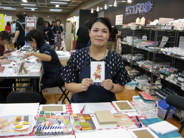 思わず二度見してしまうほど美味しそうな作品！！「おいしいはんこレシピ」とみこはんのミニ講習　ツキネコ
