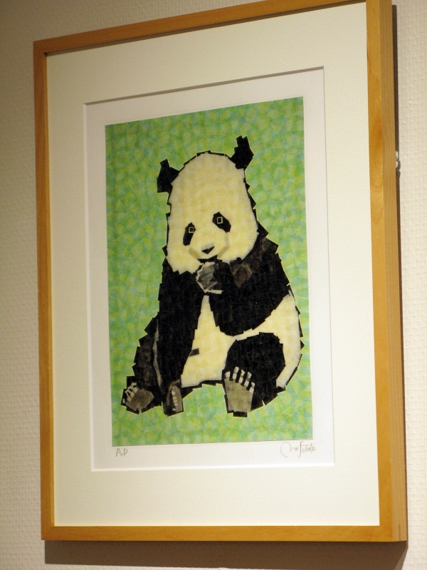 セロ版画「パンダ」2011年制作