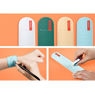 機能部門 ｗｅｍｏ - ウェアラブルメモ 「消せる」タイプ　コスモテック