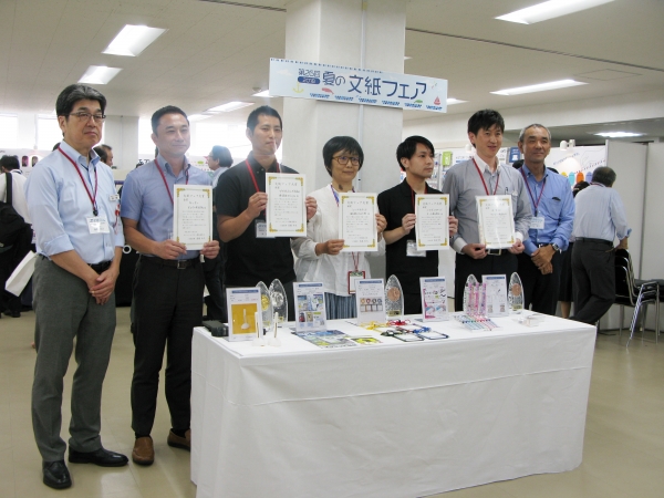 高橋代表幹事　オルファ　マグエックス　ぷんぷく堂　オート　サンビー・　大山幹事　(左から)