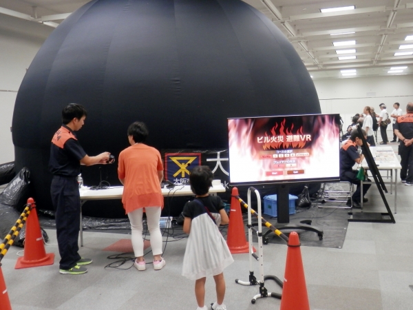 大阪市消防局による防災体験