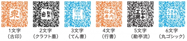 ●文字数、配列見本