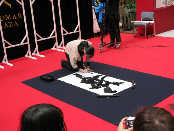 小学生の時から書道教室に通っています！上手い！