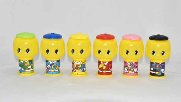 ６種類が集合したフエキくんグルー