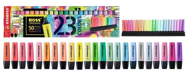 ・ボス23色デスクセット　4,600円＋税（単品　200円＋税）