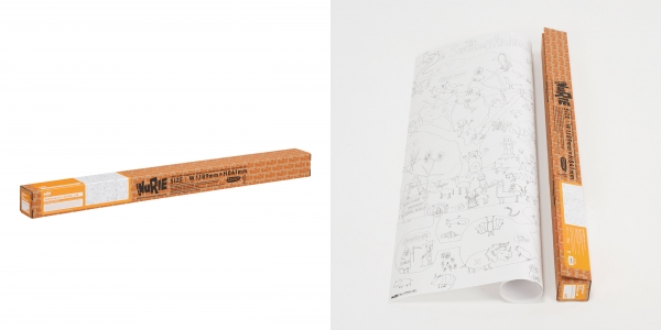 【対象商品】A0 サイズの大きなぬりえ（巻きタイプ）　商品名：NuRIEmaki（ヌーリエマキ）