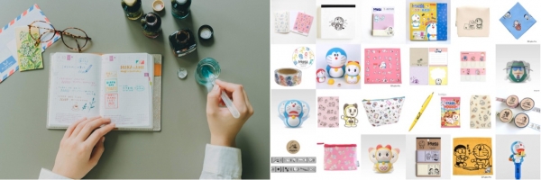 ●あたらしい文房具や雑貨、ドラえもんグッズもチェック。