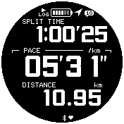 『Runmetrix』【サービスの主な内容】■走行データを手元で確認できる G-SHOCK 計測モード画面