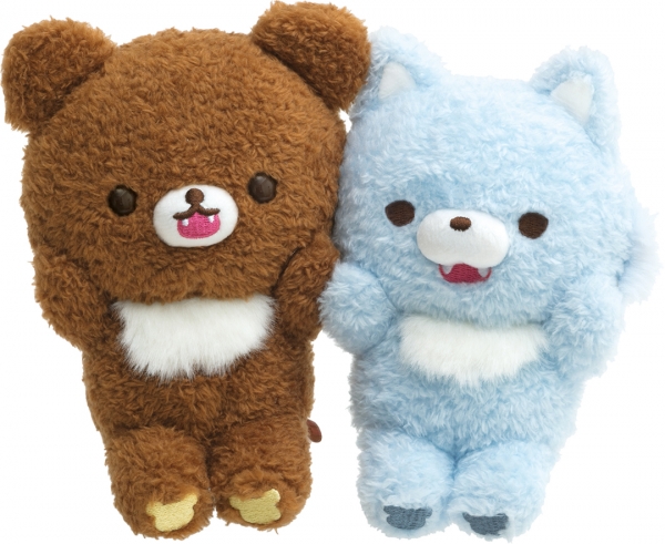 先行販売商品・チャイロイコグマルシェとなかよしぬいぐるみ　(アオイコオオカミ)　3,080円(税込)