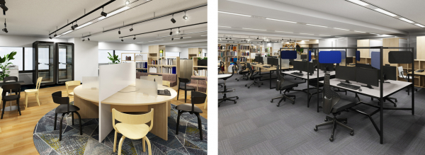 ■一人ひとりの居心地の良さを高めるソロワークに適した空間