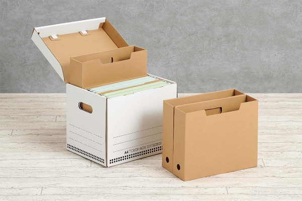【タフボックス　ファイルボックス】A4書類の整理や保管に。「タフボックス　A4」と「タフボックス　A3」に入れて使用できます。