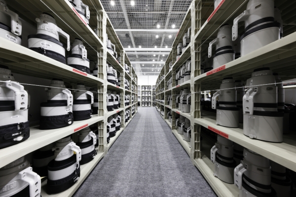 フォトサービスセンター内に準備されている撮影機材