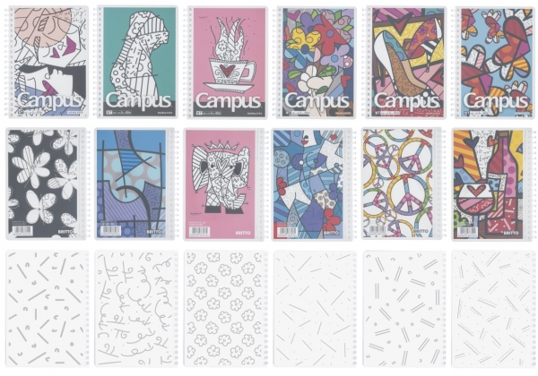 「ROMERO BRITTO ソフトリングノート」ラインアップ