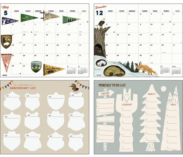 OKATAOKAダイアリー(グリーティングライフ)・・・各1,100円 