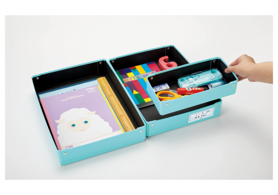 プラス㈱ 「仕切り箱付き 紙製 おどうぐばこ」