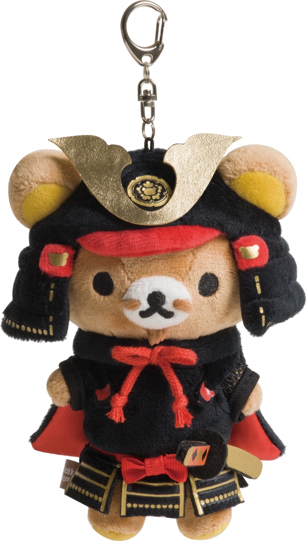 ■リラックマストア名古屋店・上小田井店限定 ぶらさげぬいぐるみ　1,848円（税込）「織田信長を意識したぬいぐるみ」