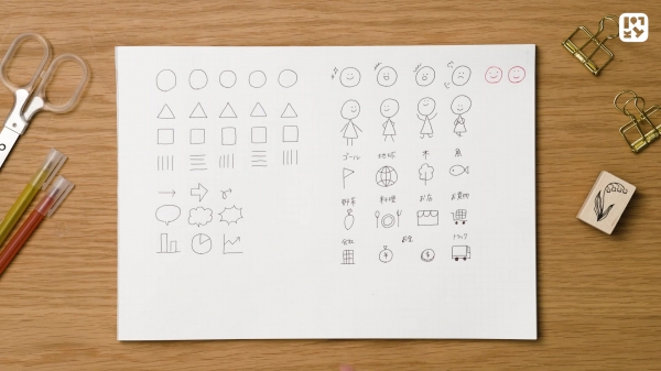 #03 ウオーミングアップ  　絵が苦手でも描ける簡単なイラストを紹介します