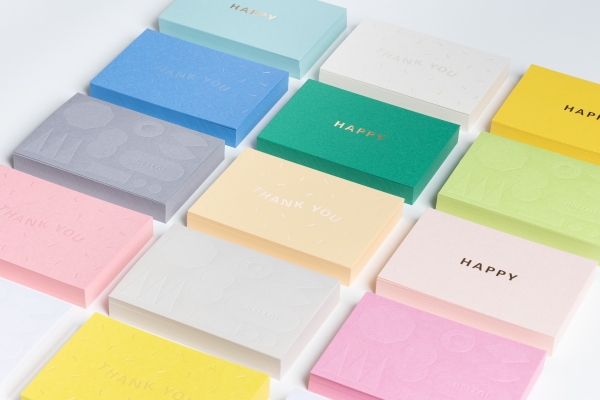 PAPER PALETTE　メッセージ　HAPPY／THANK YOU／ HELLO