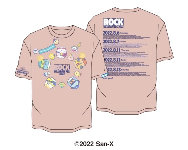 ●Tシャツ2種（すみっコぐらし ロゴ/すみっコぐらし ピンク）：各4,000円（税込）