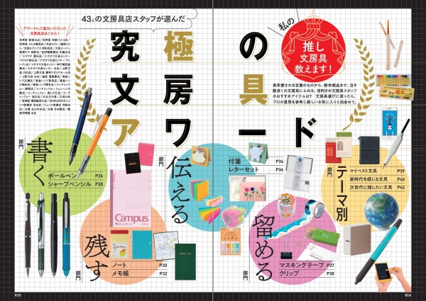 『おとなが愉しむ 文房具の世界2022-2023』（ぴあ）