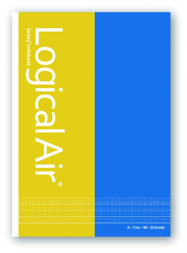 「ロジカル・エアーノート（ウクライナ応援柄）」 5冊組500円（税込） セミB5サイズ 本文罫：ロジカルA罫