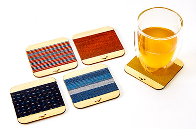 『ＳＰツールコンテスト』＜準大賞＞　これいい和 ベストノベルティ /㈱キャリアコンサルティング　「日本の織物コースター」