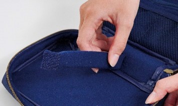 動かせる仕切りで好みの収納スペースが作れる♪