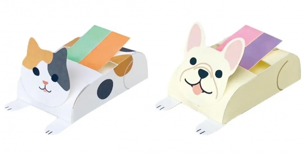 ●アニマルダイカット フセフセン(グリーティングライフ) 　各550円