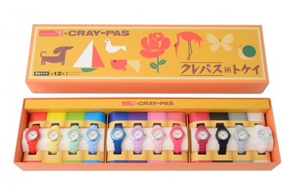 ナカザワ：クレパス柄トケイ、くろっく、クーピー柄ウォッチ含めた全商品 累計販売本数8万本以上