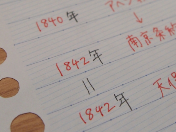 「右上がり罫線ルーズリーフ」