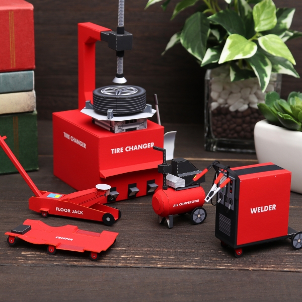 ミニカージオラマ（整備道具セット）