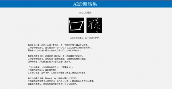 ＜診断結果イメージ＞