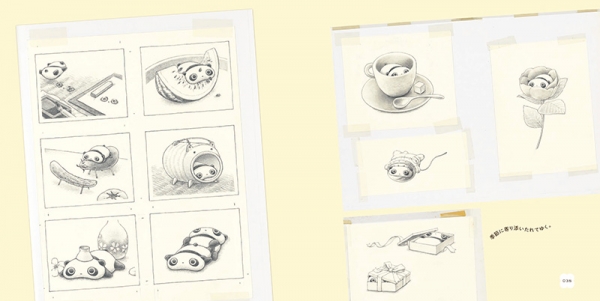 ●たれぱんだの貴重な原画がたっぷり収録