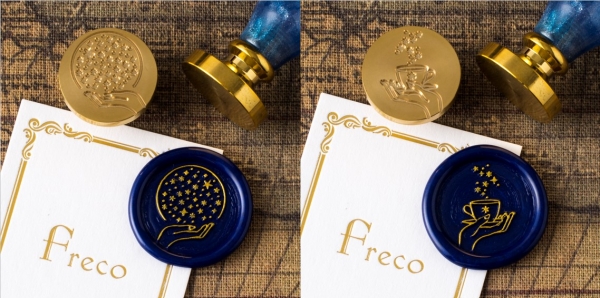 封蝋シーリングスタンプ手の上の世界シリーズ（25mm） 価格｜2,200円（税込）※ヘッドのみ