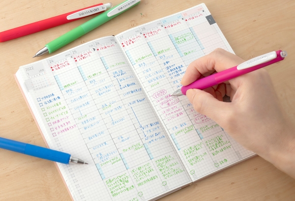 △手帳の細かいスペースに