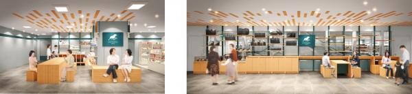 ◆KOMOREBI SPOT（コモレビスポット） お買い物の合間に休憩できるラウンジスペースをご用意しました。